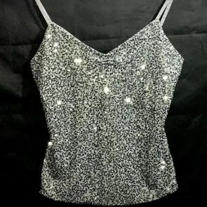 The Limited Grey/silver sequin tank top Small